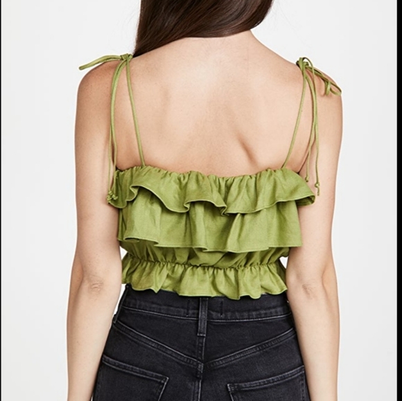 SOLD Reformation ruskin in Avocado - Picture 2 of 5